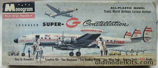 Monogram 1/131 Lockheed Super G Constellation TWA, P19-98 plastic model kit